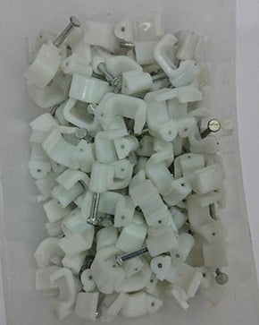 Square Pvc Cable Clips 8mm