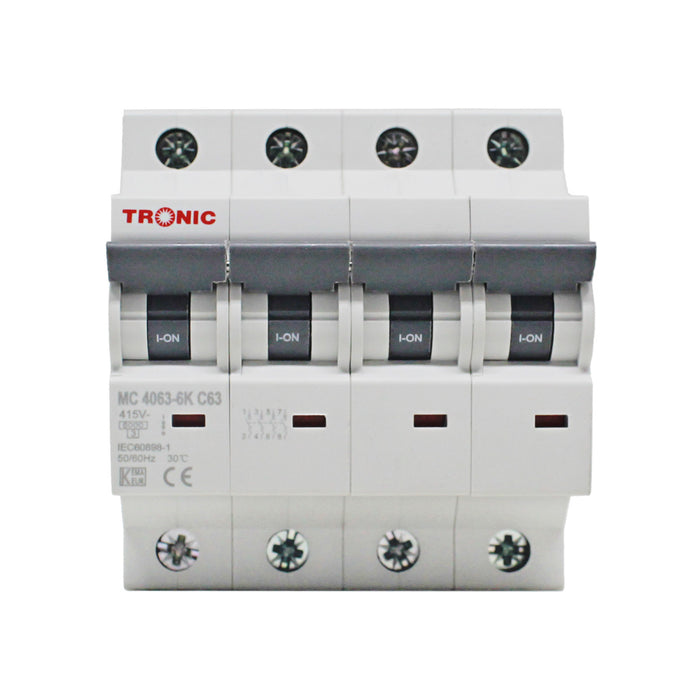 Miniature Circuit Breaker 4 Pole 63A