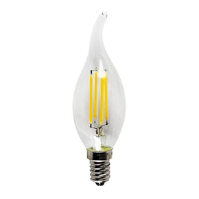 4 Watts LED Candle Tail Filament LED Bulb E14 (Small Screw) Warm White - Tronic Kenya 