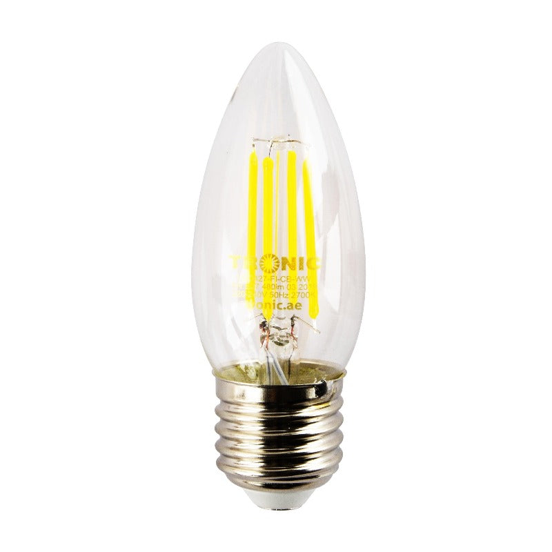 4 Watts LED Filament Candle Bulb E27 (Screw) Tronic Kenya Tronic Kenya