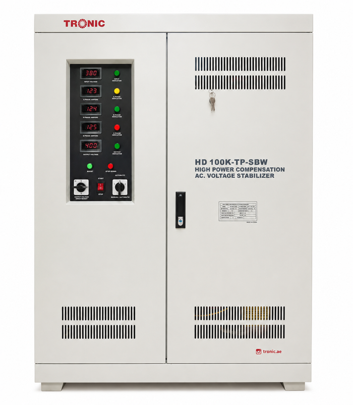 High Power Three-Phase Voltage Stabilizer – 100KVA