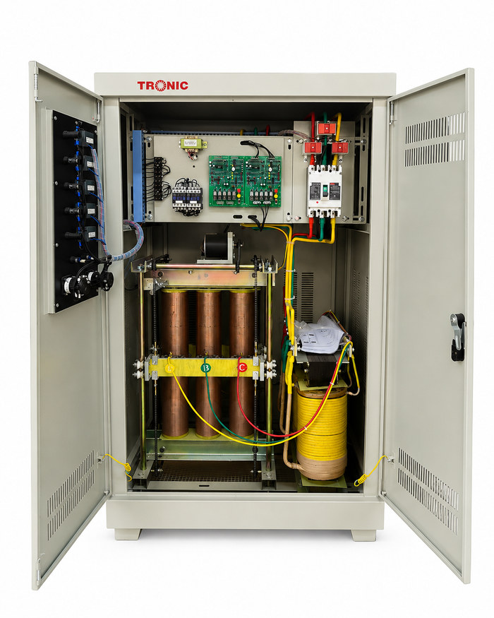 High Power Three-Phase Voltage Stabilizer – 100KVA