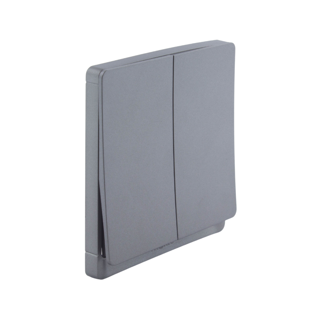 Grey - 2 Gang 2 Way Switch – Tronic Kenya