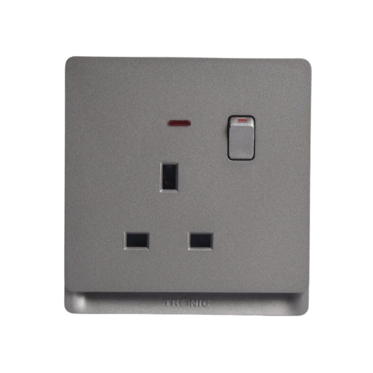 Socket Gray Grey Single Socket 13Amps – Tronic Kenya