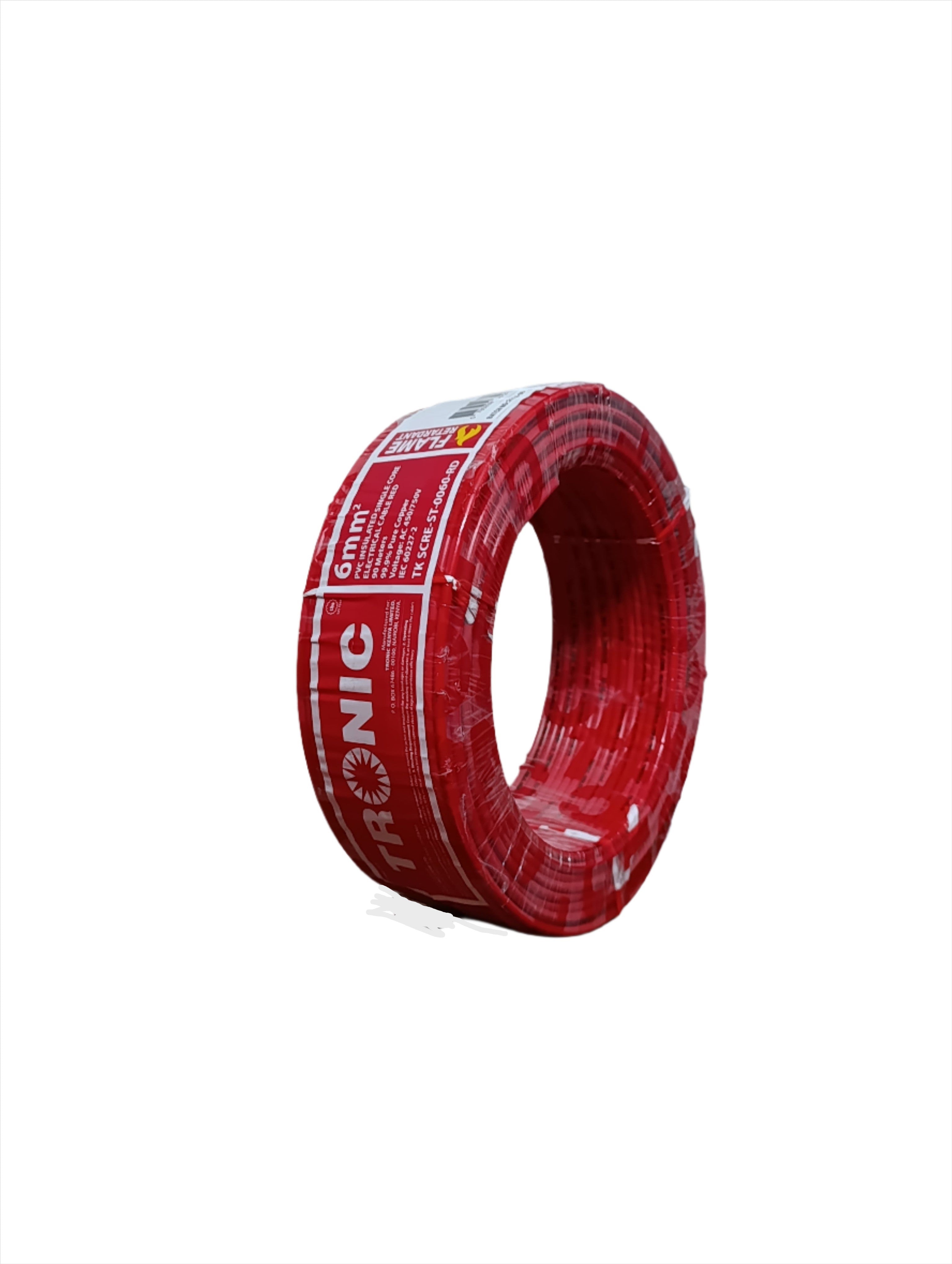 Cable Red Core Single Core Cable 6.0mm - Red – Tronic Kenya