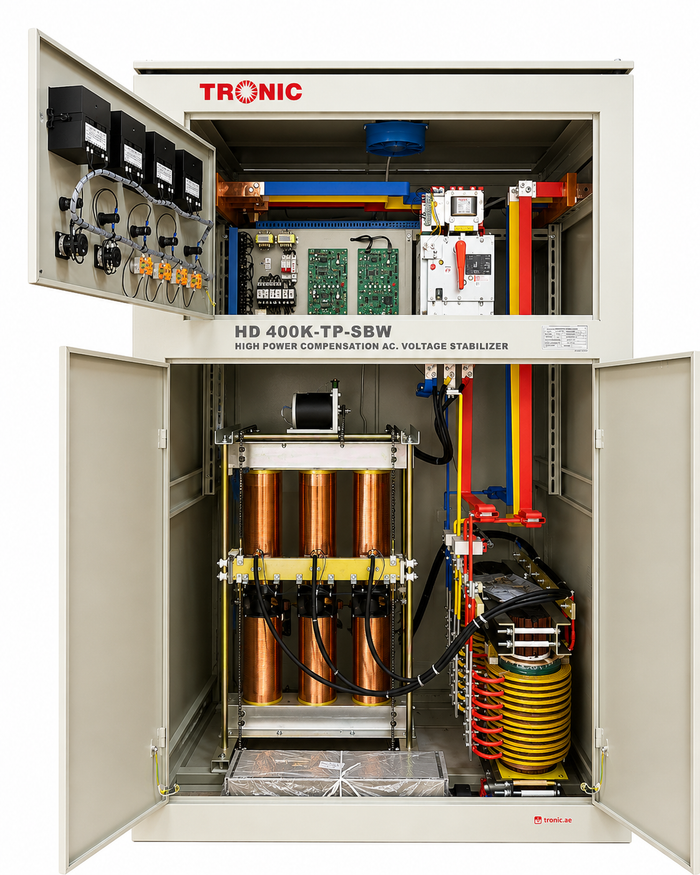 Three-Phase High-Capacity Voltage Stabilizer – 400KVA