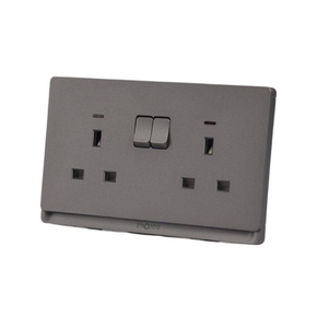 Grey - Twin Socket