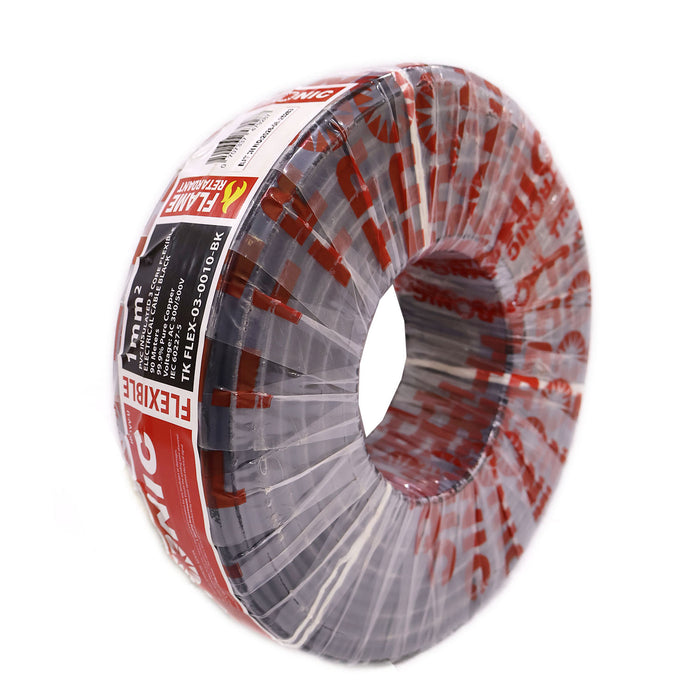 Flexible Electrical Cable 1.0mm² 3 Core (90M) Roll