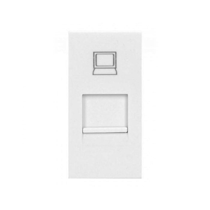 Modular Data Outlet – 1 Port RJ45 (Cat6 Compatible)