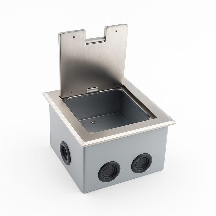 Waterproof Floor Box – Socket & RJ45 Port Housing
