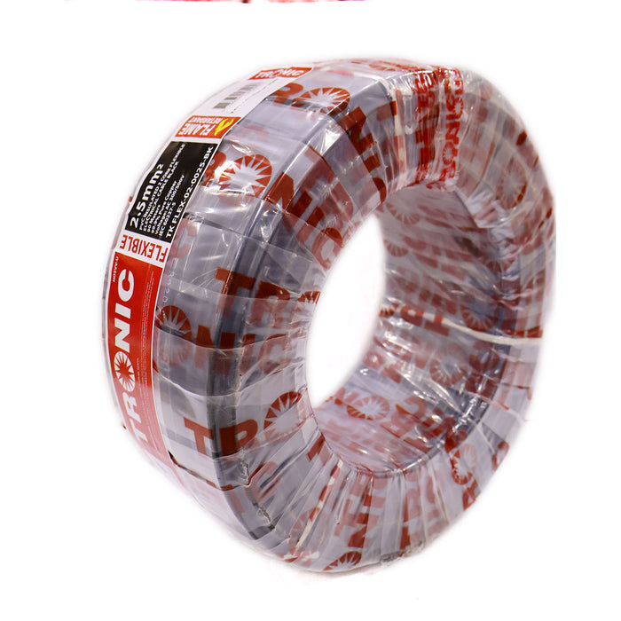 1.5mm² 2-Core PVC Flexible Cable – Black | 90M