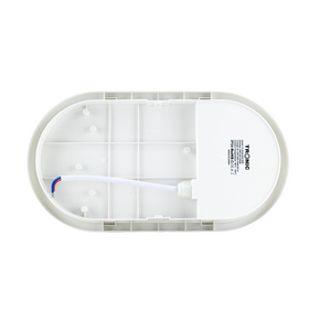 White Oval Waterproof LED Warm White Bulkhead 20 Watts