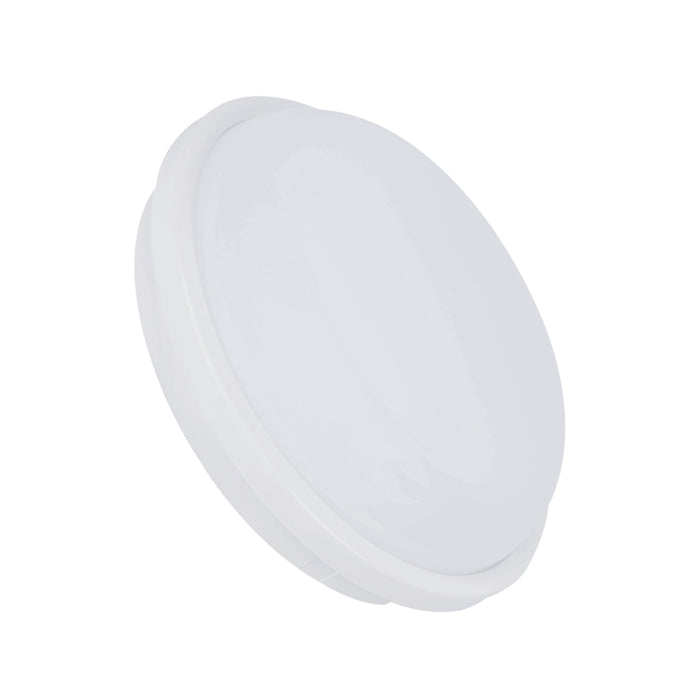 Round White LED Bulkhead 15 Watts