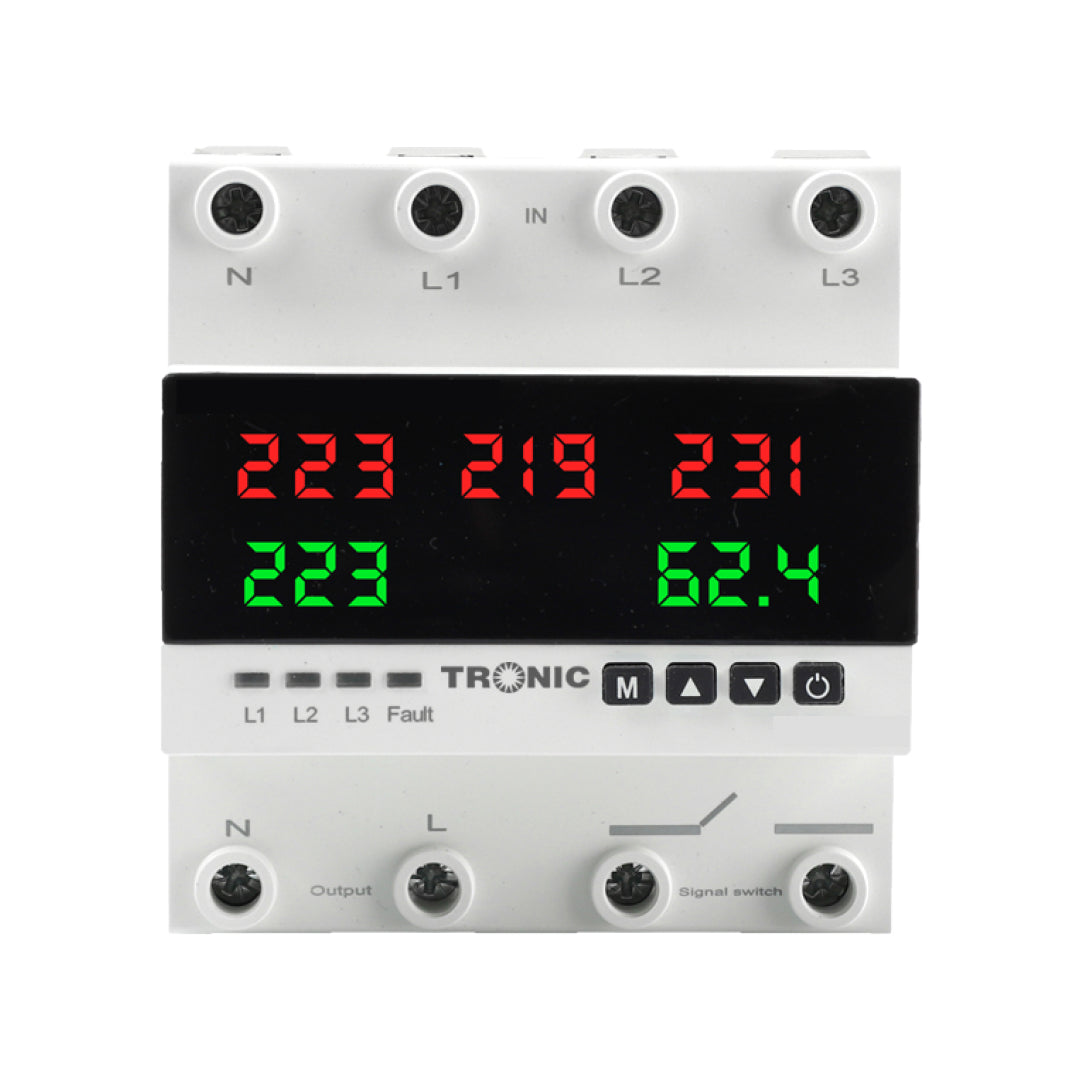 Automatic Phase Selector – 100A, 3-Phase + Neutral, Digital Control ...
