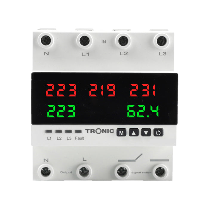 Automatic Phase Selector – 100A, 3-Phase + Neutral, Digital Control