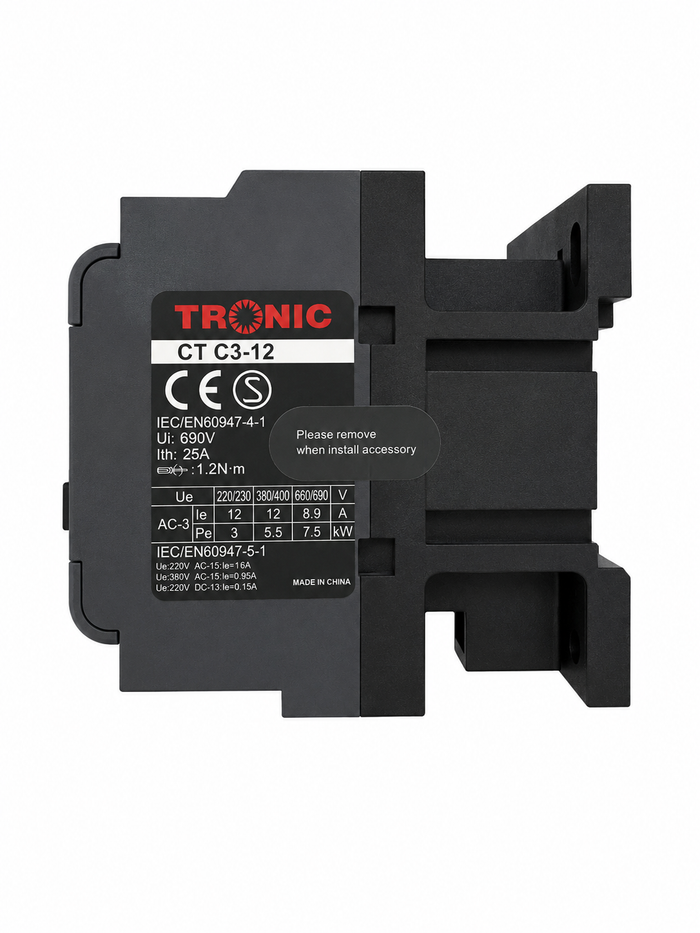 Tronic 12A/3Pole Contactor