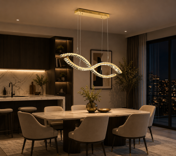 Infinity Crystal LED Pendant Light