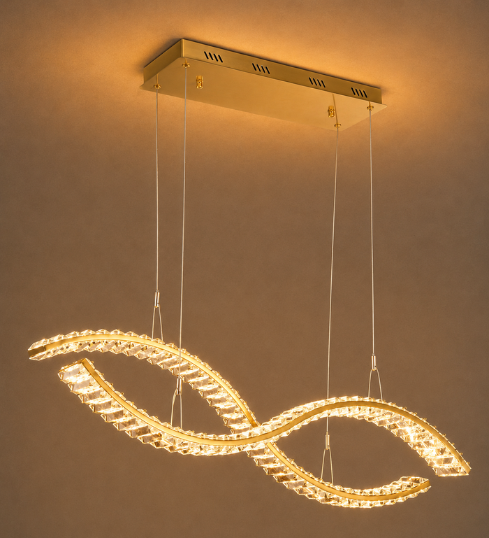 Infinity Crystal LED Pendant Light