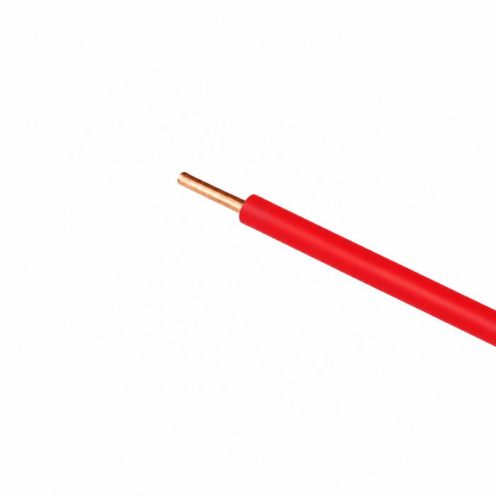 PVC Insulated 1mm Single Core Electrical Cable - Red (90 Meters)
