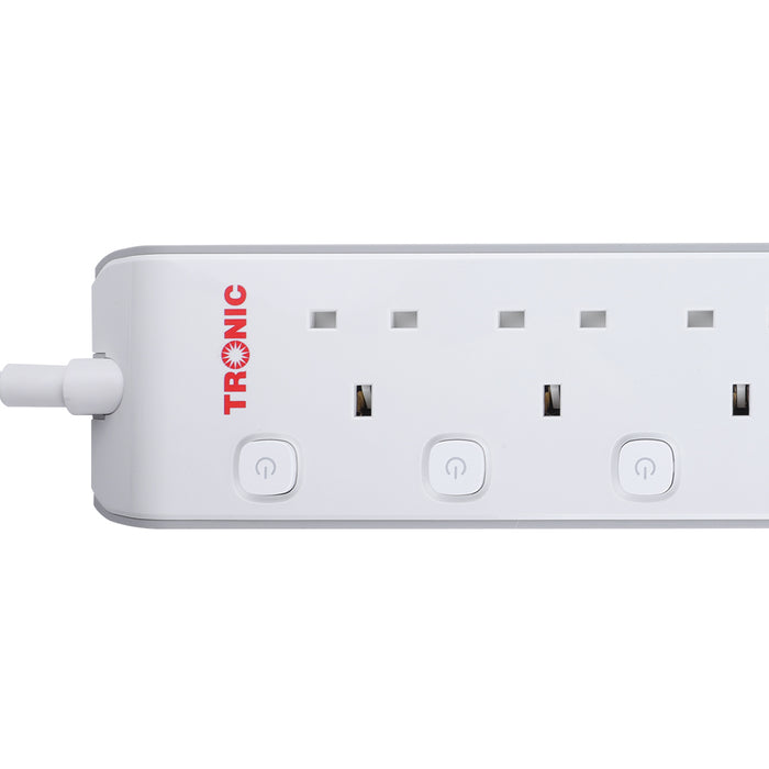 4 Way Extension Socket with USB & Type-C
