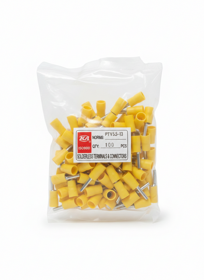 Tenpro Insulated Pin Terminal 5.5-13 (Yellow)