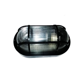 Oval Ceiling Light With Black Polyamide Grid