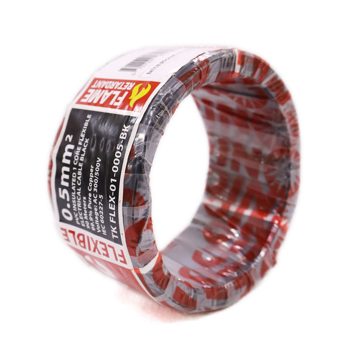Single Core Flexible Electrical Cable 0.5mm² (90M) Roll
