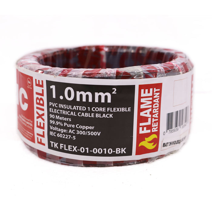 Tronic Cable 1.0mm Flex Cable  Black