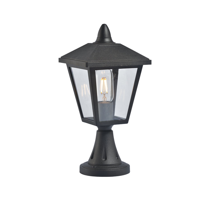 Tronic IP44 Outdoor Post Light – E27 Black