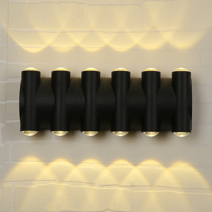 Black Up & Down LED Wall Light