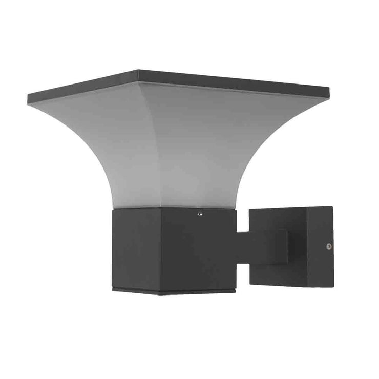 Black Square Cone-Shaped Wall Light