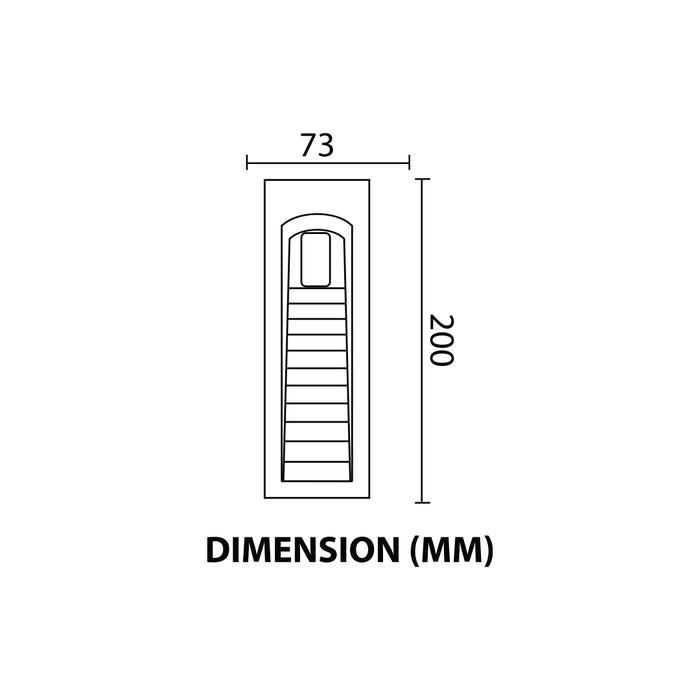 Modern Rectangular Step Light
