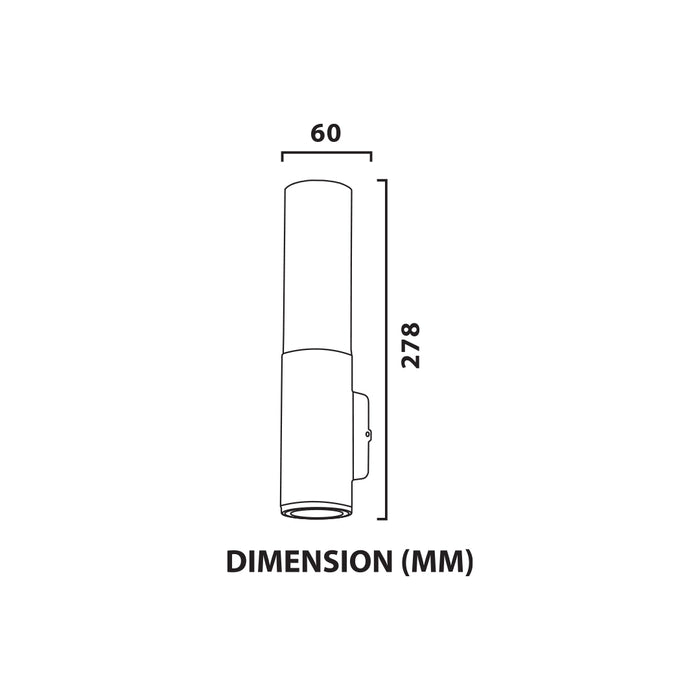 10W LED Outdoor Wall Light