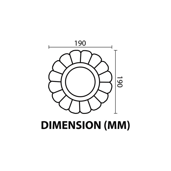 Modern Decorative Floral Design wall light