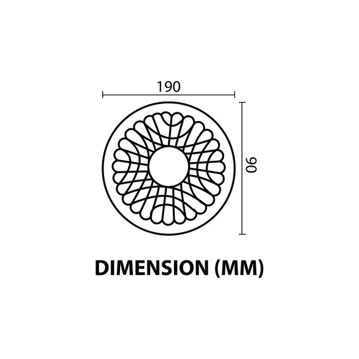 12W LED Decorative Indoor Wall Light