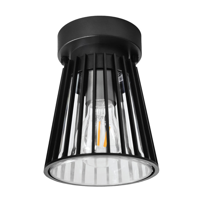 Modern Outdoor Ceiling Light – E27 IP44 Black