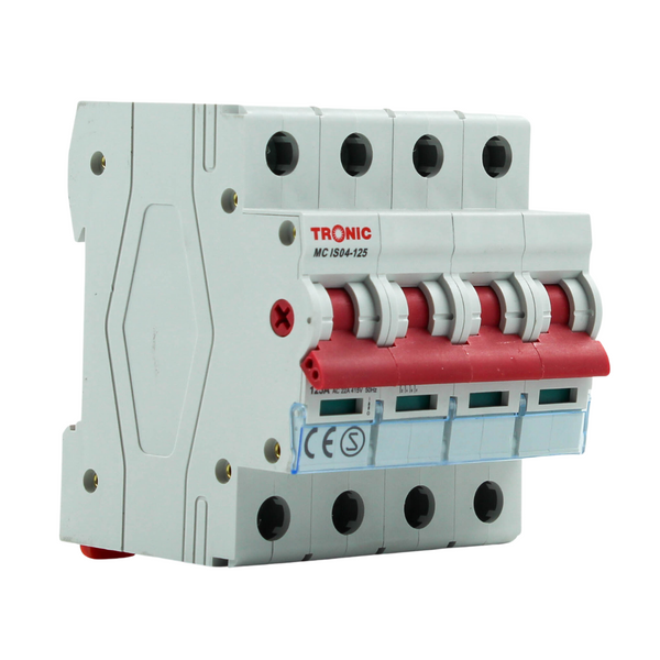 Four Pole Isolator 125Amps