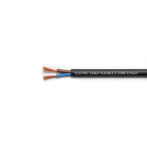 Flexible Cable – 2 Core 0.75mm², Black (Per Meter) – Tronic Kenya