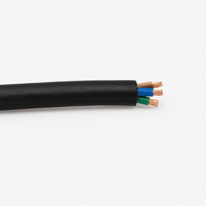 Flexible Electrical Cable – 3 Core 6mm Black (Per Meter)