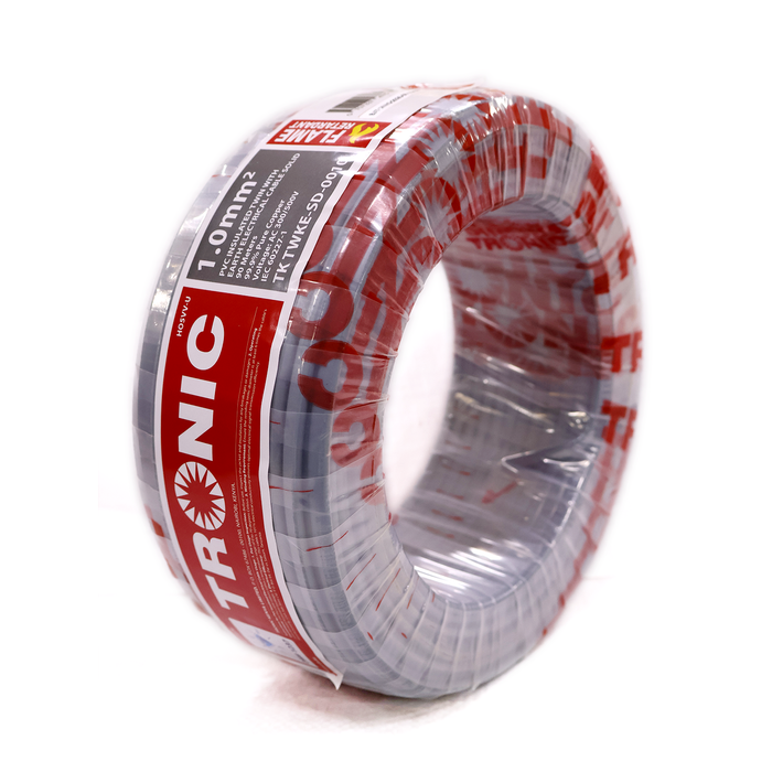 1.0mm² Twin with Earth Solid Electrical Cable – 90M