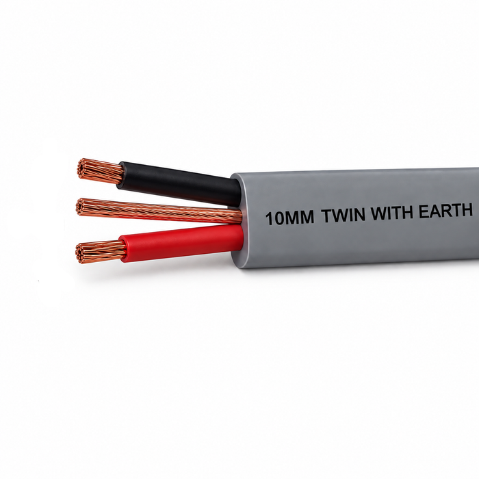 Twin With Earth PVC Insulated Electrical Cable 10mm Meters