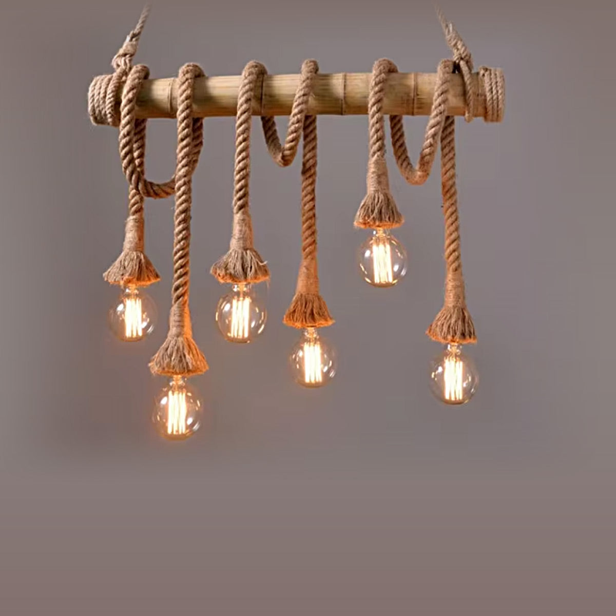 Pendant Lamp Rope Light E27 6 Holders β Tronic Kenya