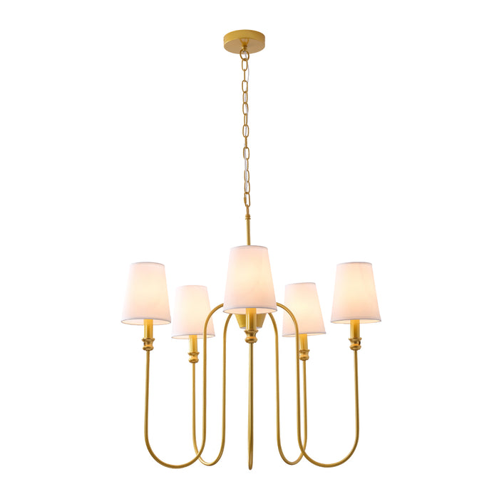 Golden chandelier Lamp – 5XE14