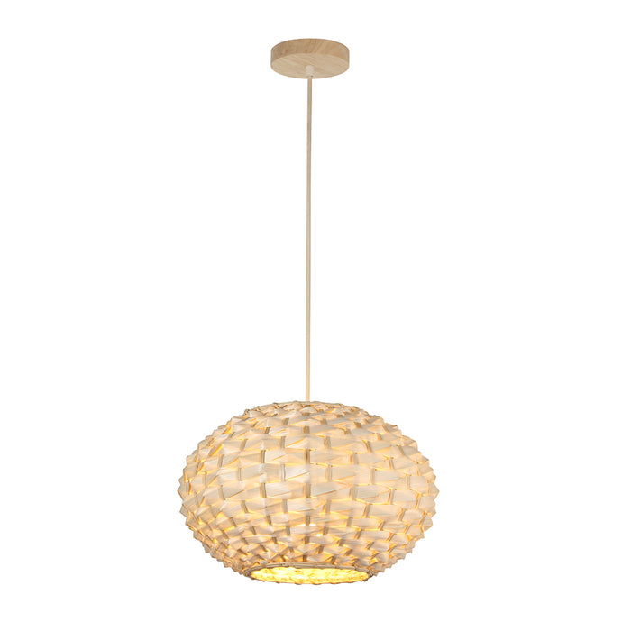 Round Woven Bamboo Pendant Lamp