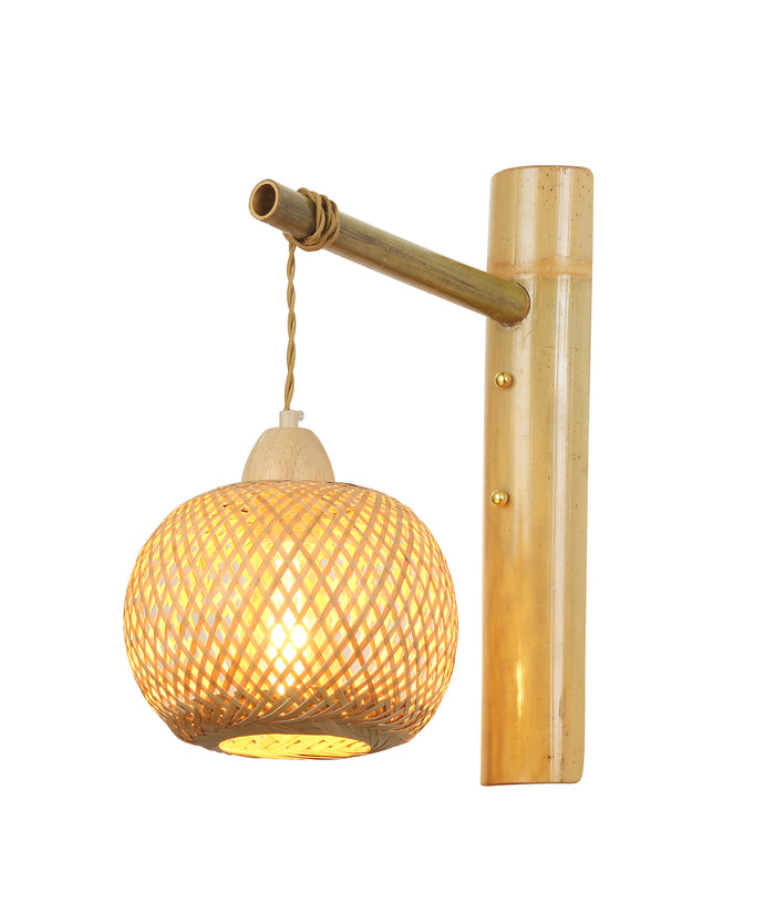 Bamboo E27 Wall Light