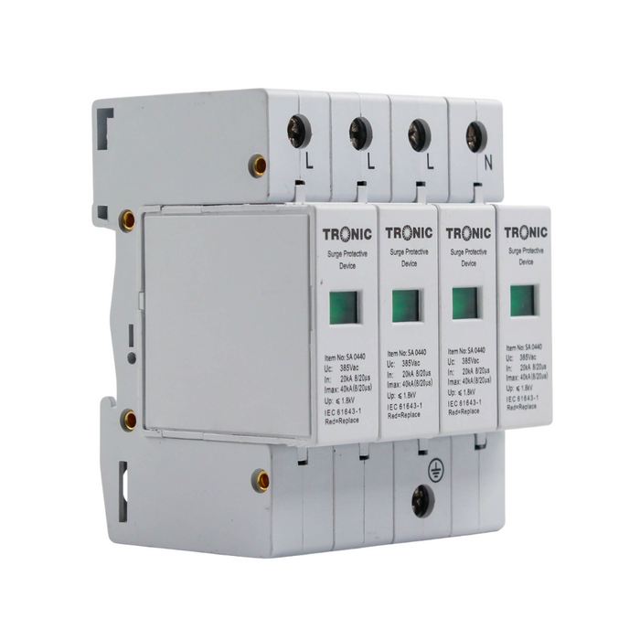 Four-Pole Surge Protective Device – 385V, 20kA / 40kA