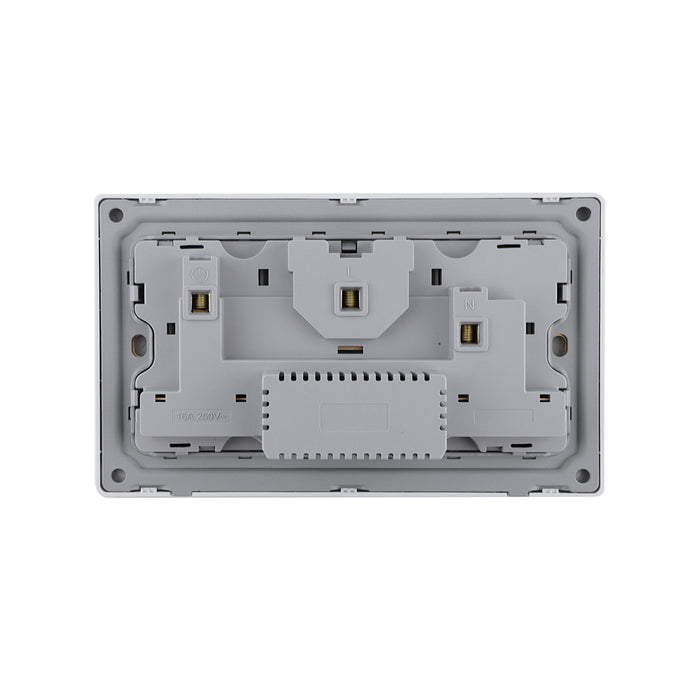 Double Socket with USB-A & Type-C – Ivory Finish