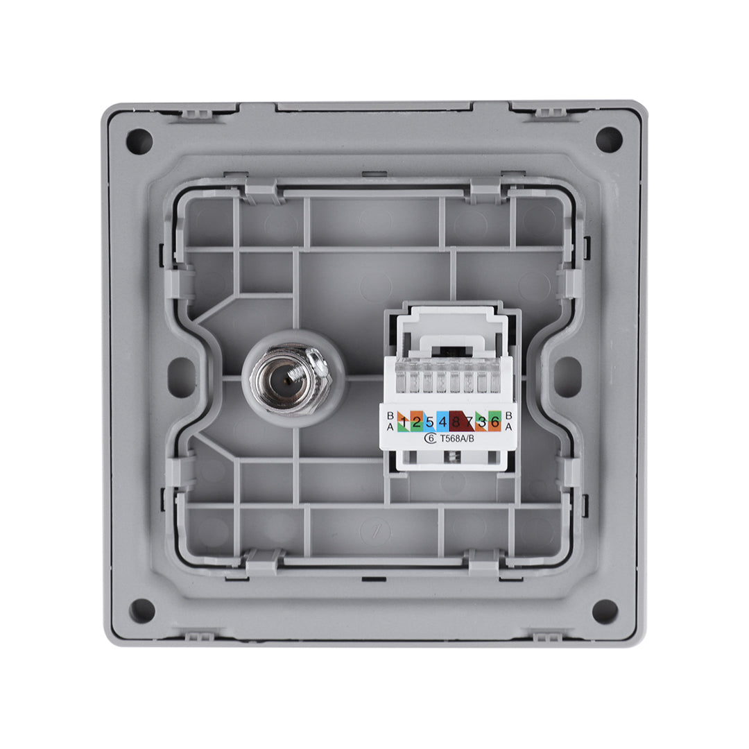 TV Socket and Data Socket Cat 6 Ivory – Tronic Kenya