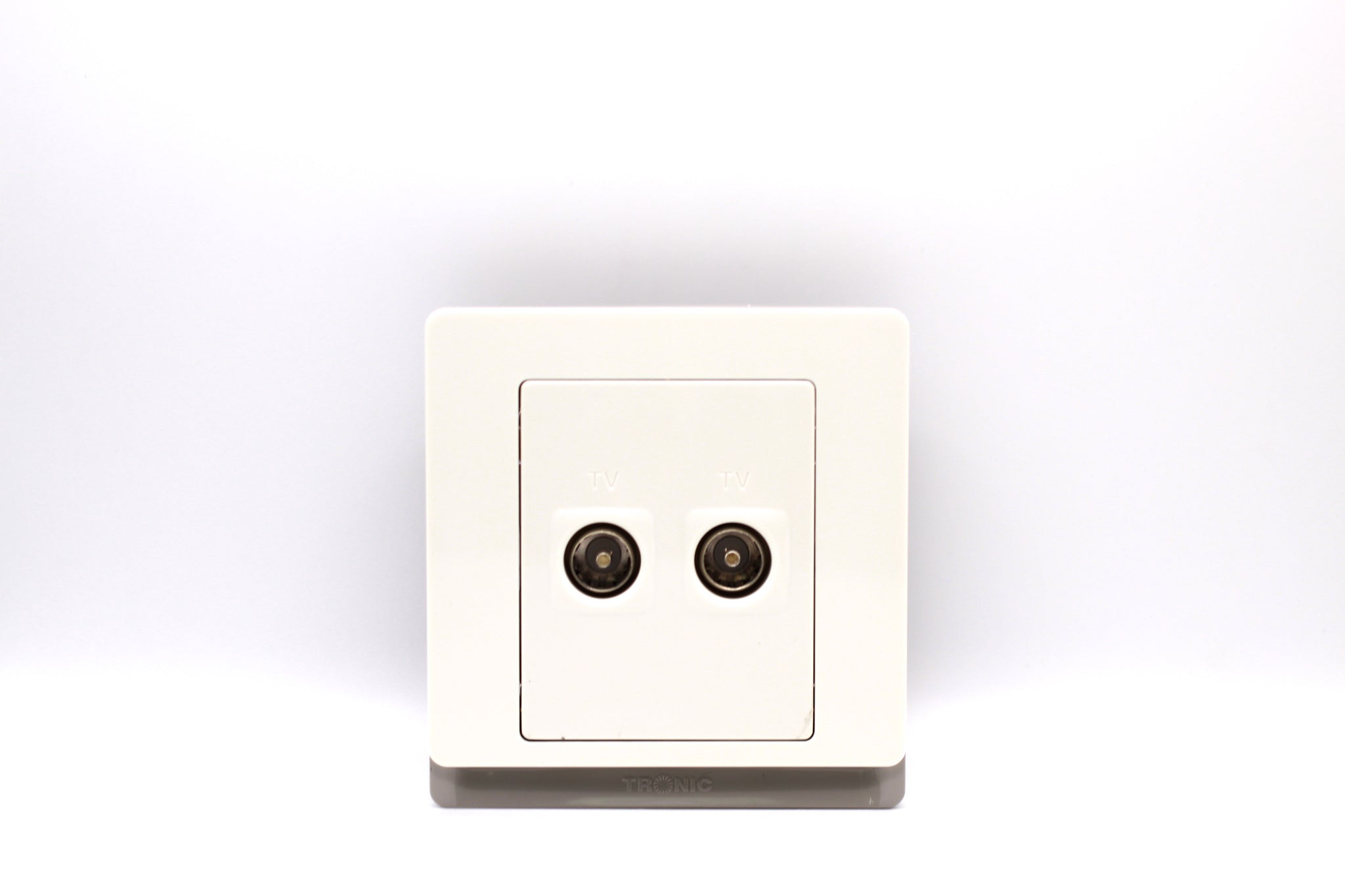 Dual (2G) TV Socket in Ivory – Tronic Kenya