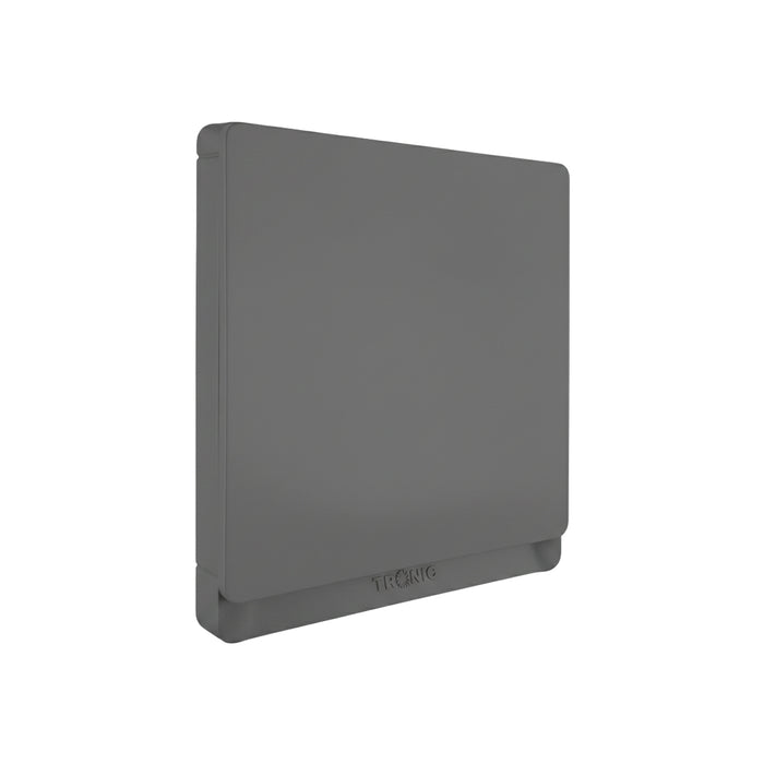 Grey - Single Blanking Plate – Screwless Design